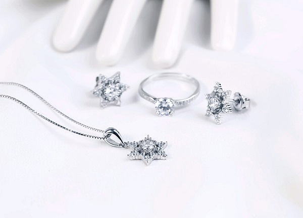 Bộ trang sức bạc Love Star