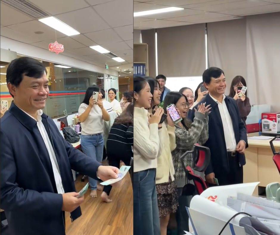 ‘Sếp nhà người ta’: Shark Phú tiếp tục truyền thống phát lì xì cho nhân viên vào ngày làm việc cuối cùng của năm