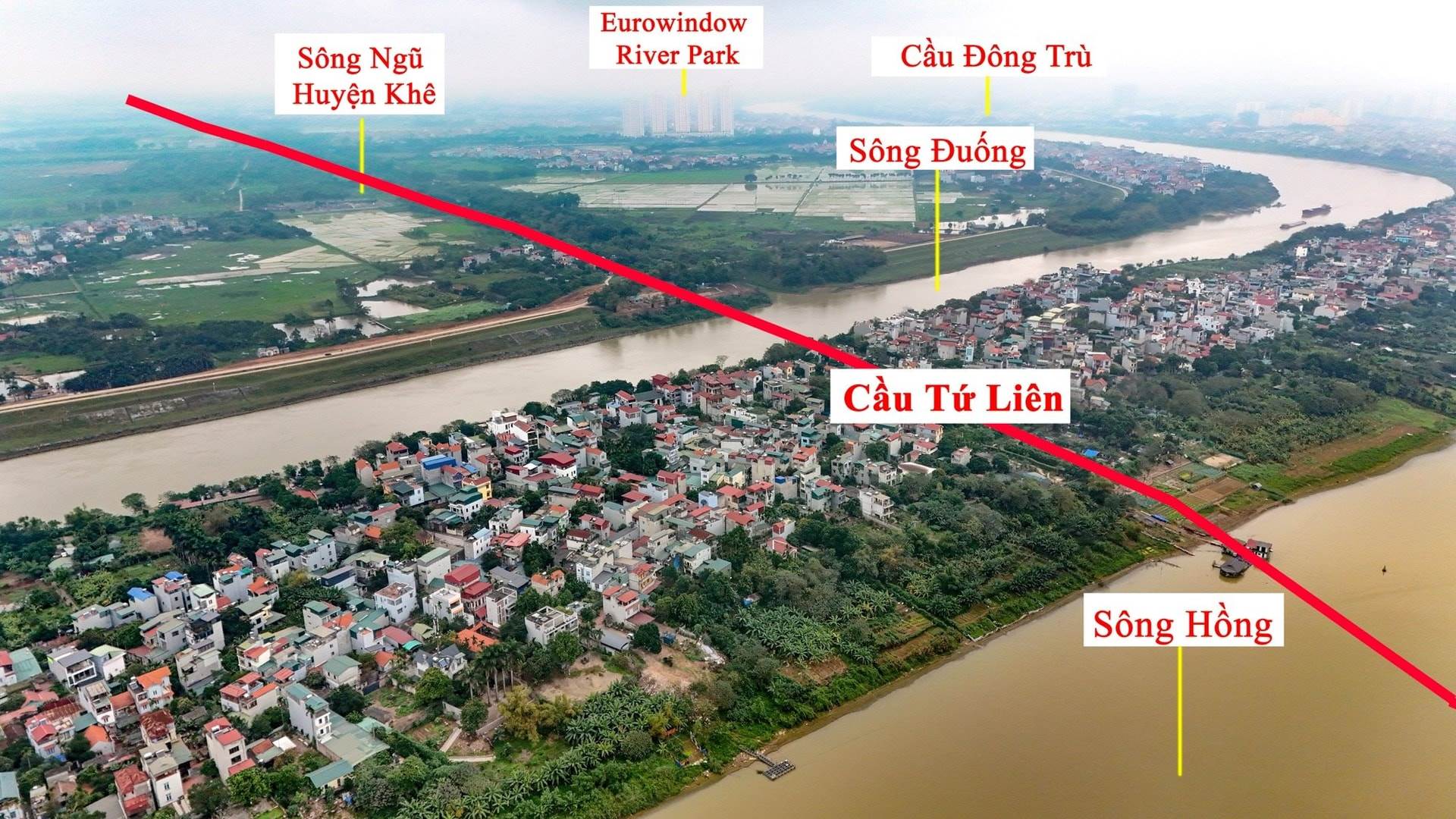 Chính thức chốt thời gian khởi công “siêu cầu” vượt sông Hồng hơn 19.000 tỷ, đi qua đại dự án 42.000 tỷ đồng của Vingroup