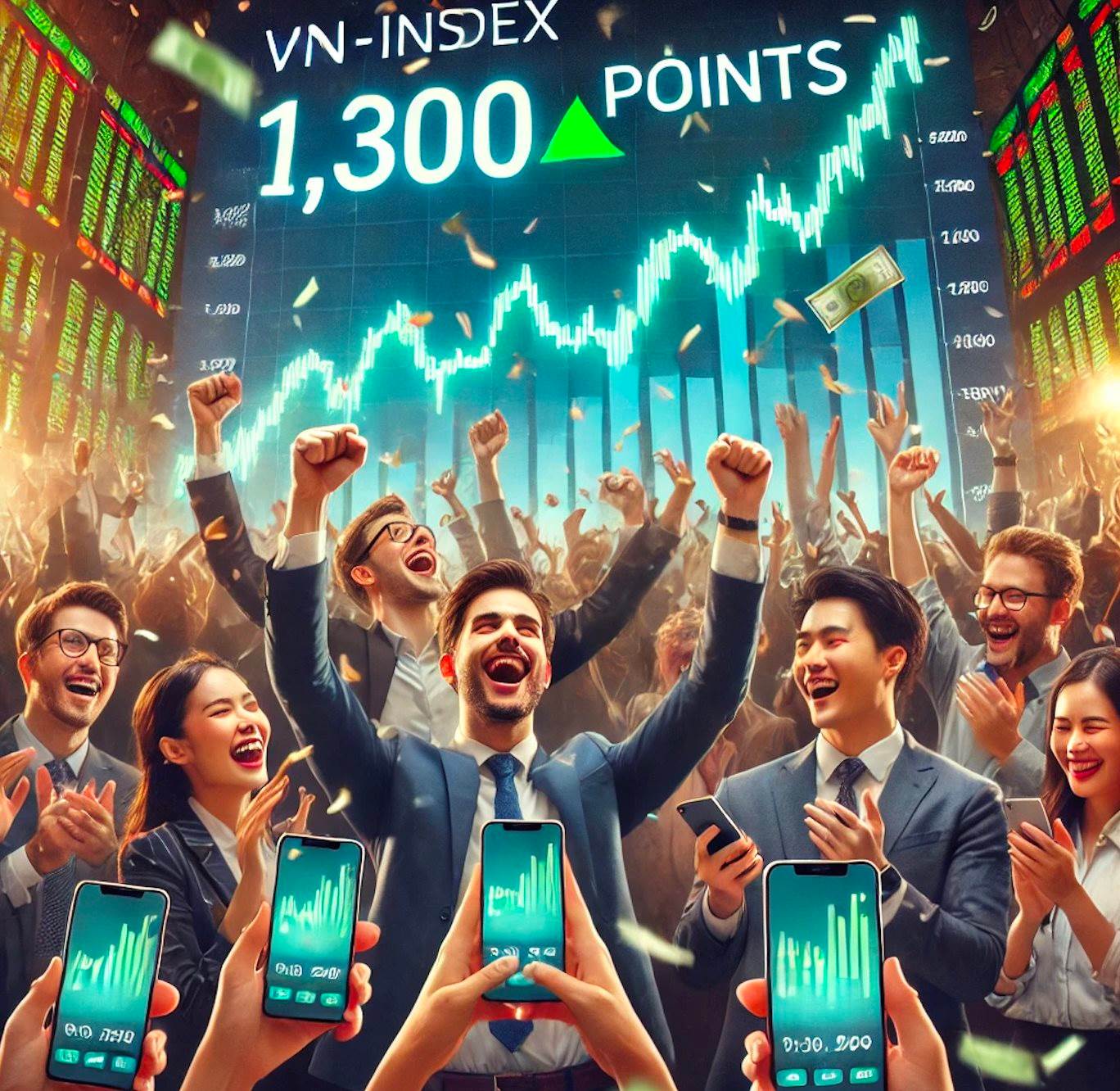 Chứng khoán vượt 1.300 điểm: Khởi đầu một con sóng mới hay tiếp tục “xịt hơi”?