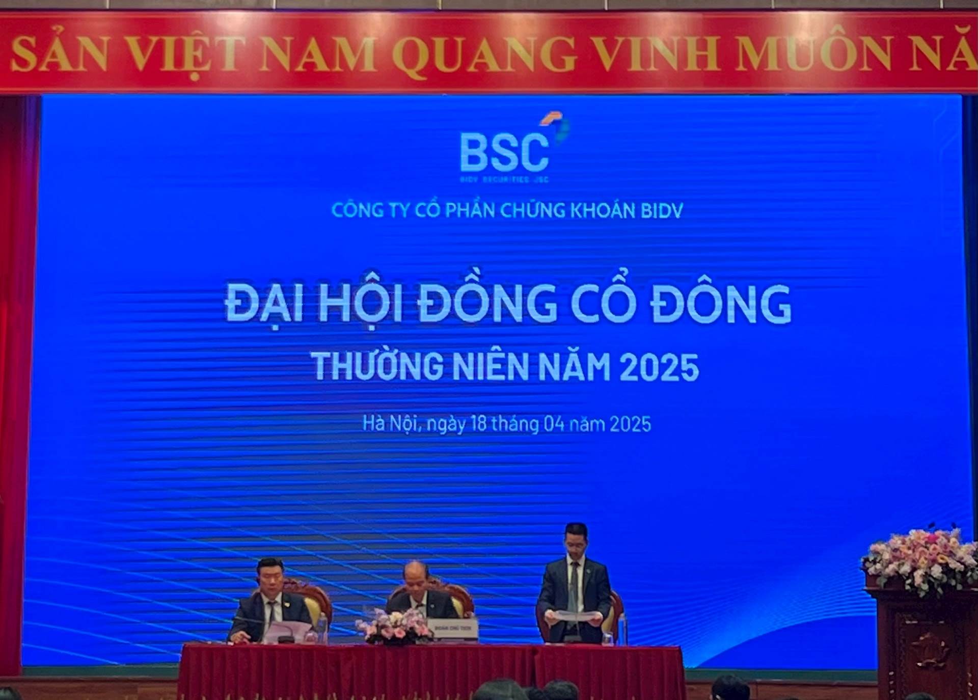 BSI: ĐHĐCĐ BSC – Lợi nhuận mục tiêu kỷ lục 560 tỷ đồng, chi trả cổ tức 10%