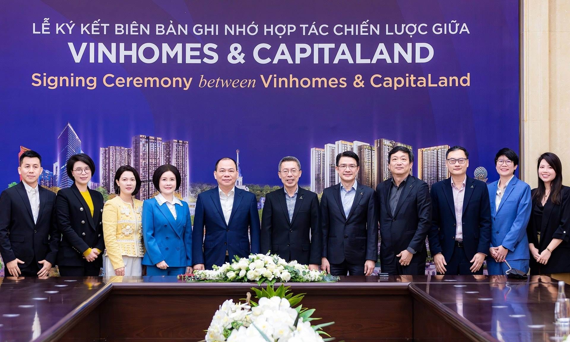 Tỷ phú Phạm Nhật Vượng bắt tay “đại gia” CapitalLand, phát triển lĩnh vực bất động sản