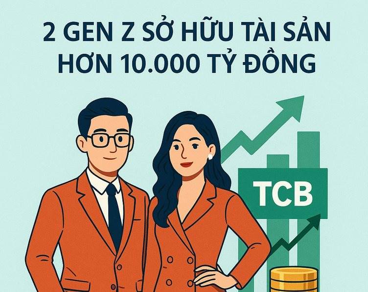 Lần đầu tiên trong lịch sử TTCK Việt Nam, có 2 gen Z sở hữu khối tài sản 10.000 tỷ, sắp vào top 10 người giàu nhất