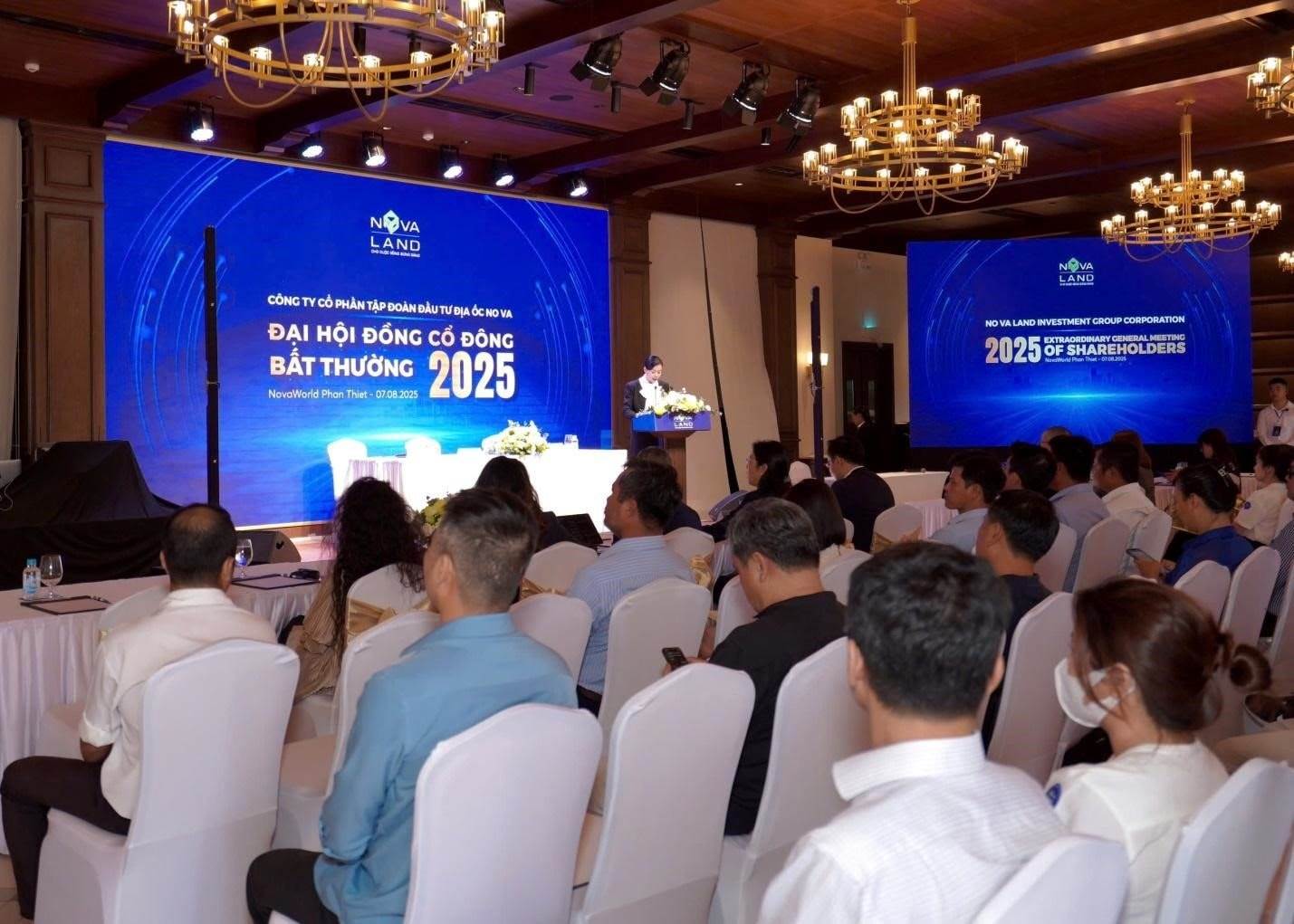 NVL: ĐHĐCĐ Bất thường 2025 Novaland: Phát hành cổ phiếu đổi nợ trị giá hơn 8.719 tỷ đồng và vay thêm 5.000 tỷ đồng