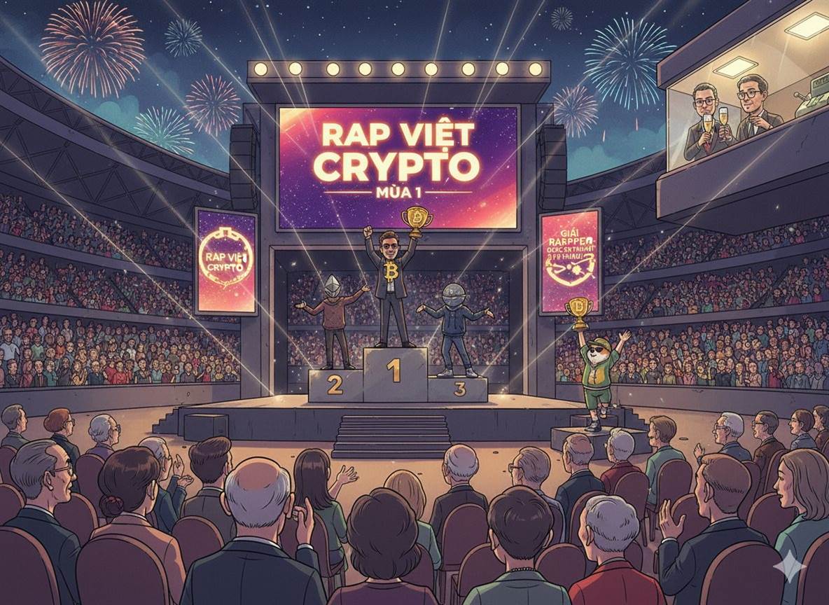 2 đại gia ‘Bolero’ VIX và TCBS nhanh chân trở thành ‘bầu show’ Rap Việt Crypto