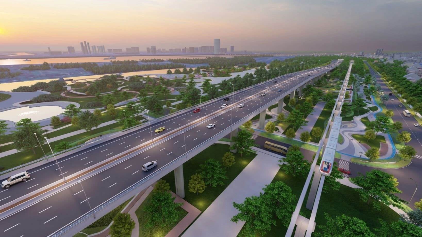 Liên danh Đèo Cả – Văn Phú – MIK – Đại Quang Minh đề xuất dự án đại lộ cảnh quan sông Hồng khoảng 338.000 tỷ đồng