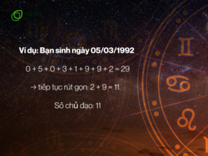 Cách tính số chủ đạo 