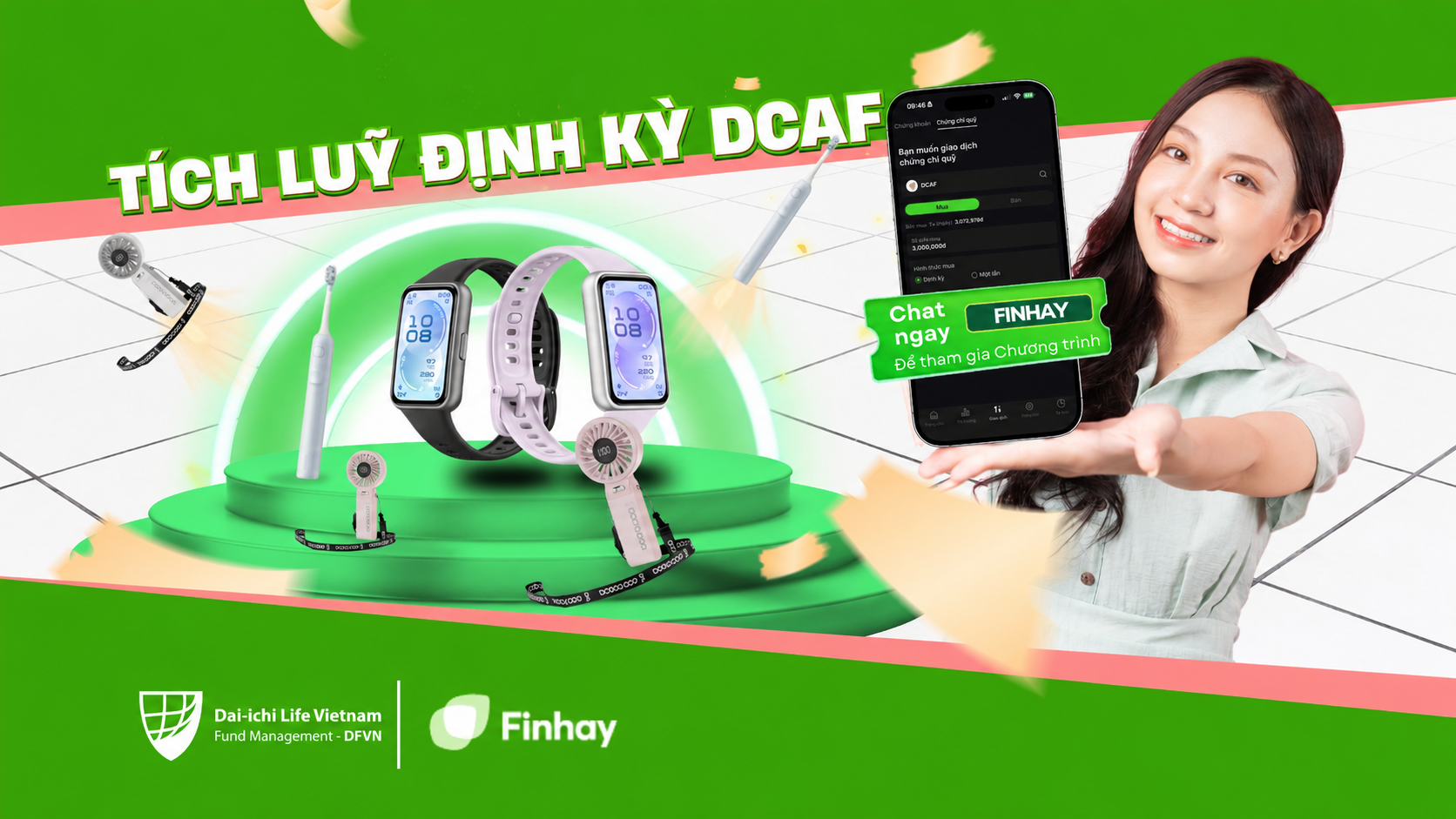 Tích lũy định kỳ quỹ DCAF – 170 quà tặng hấp dẫn